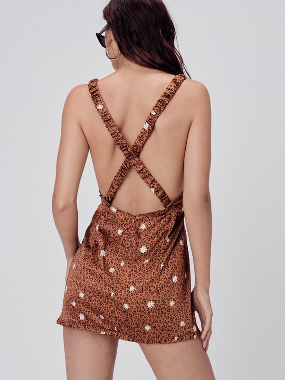 For Love & Lemons Tawny Mini Dress - Cheetah NWOT Medium - Picture 4 of 11